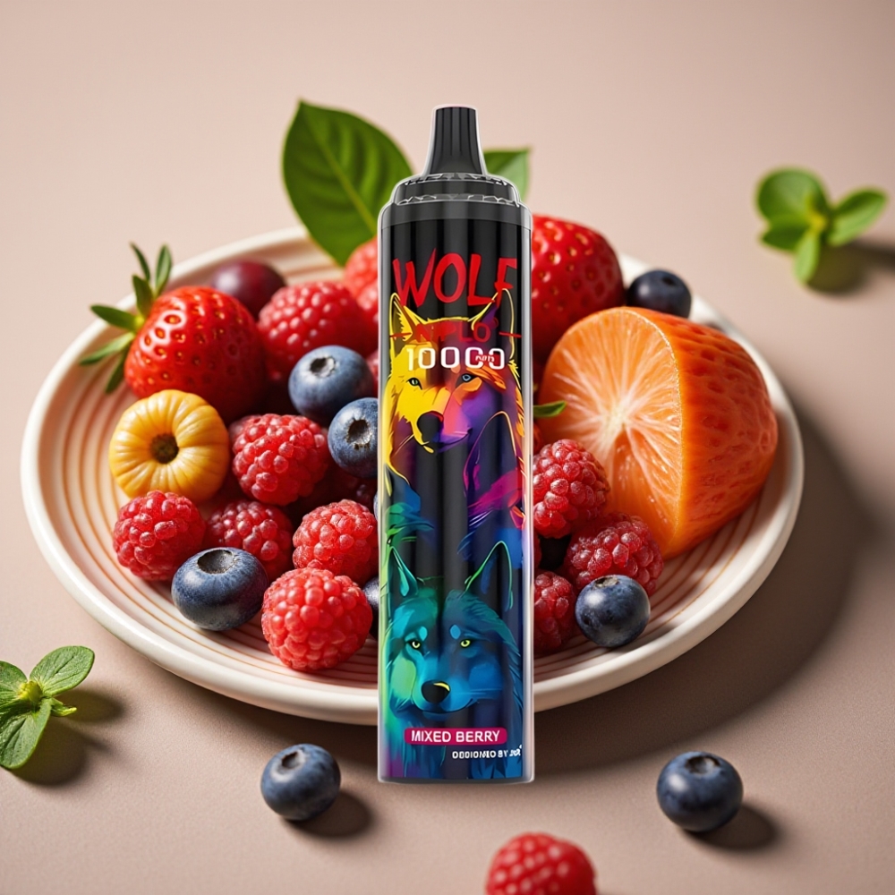 JNR Wolf Niplo 10000 Puffs 20ml 5% Mixed Berry Belgie vape leverancier