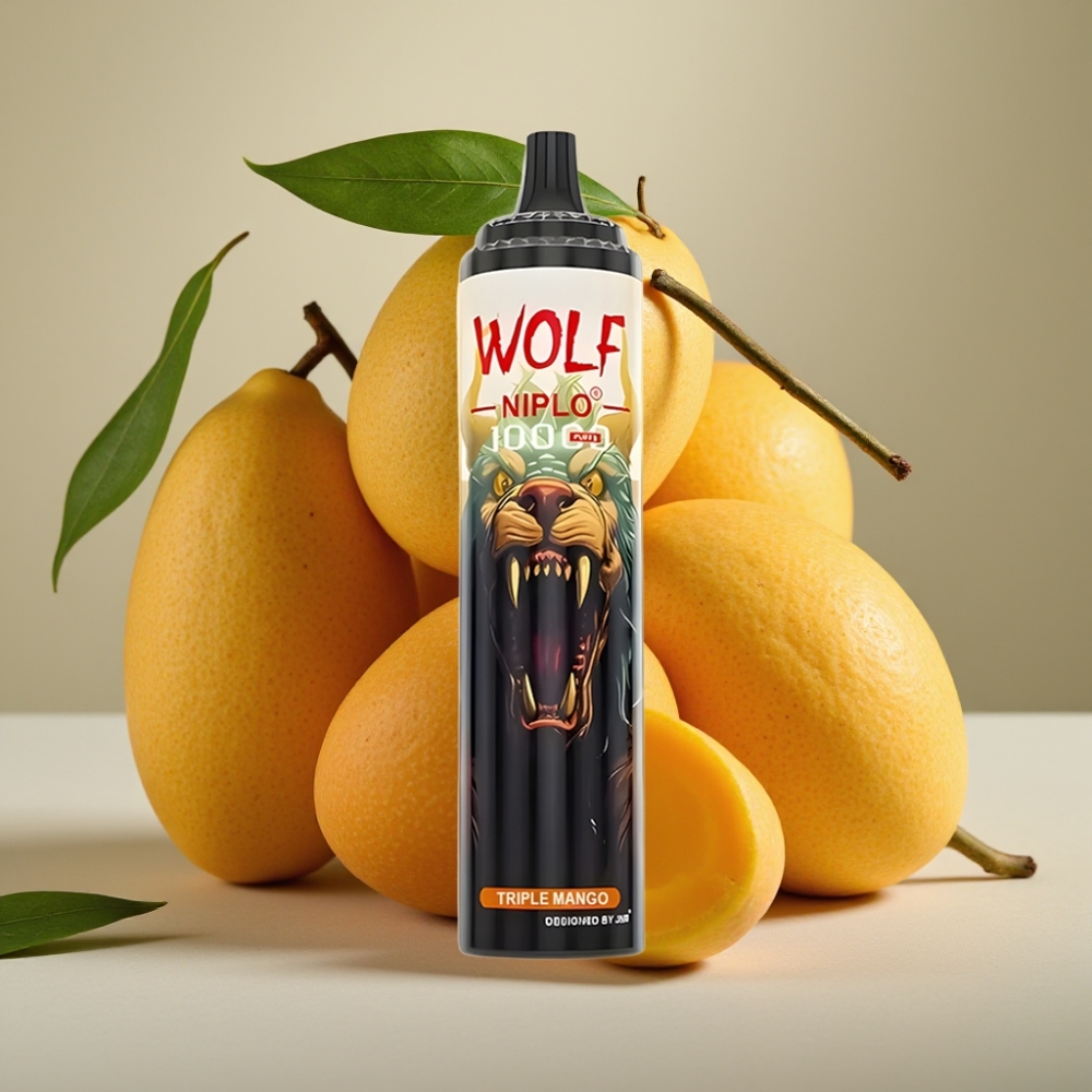 JNR Wolf Niplo 10000 Puffs 20ml 5% Type-C Triple Mango Belgie vape leverancier