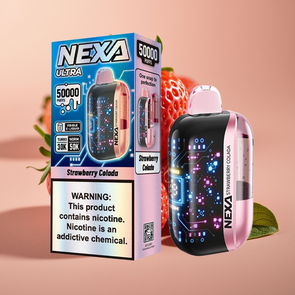 NEXA Ultra 50000 Puffs Disposable Vape 20ml 5% Nicotine Strawberry Colada