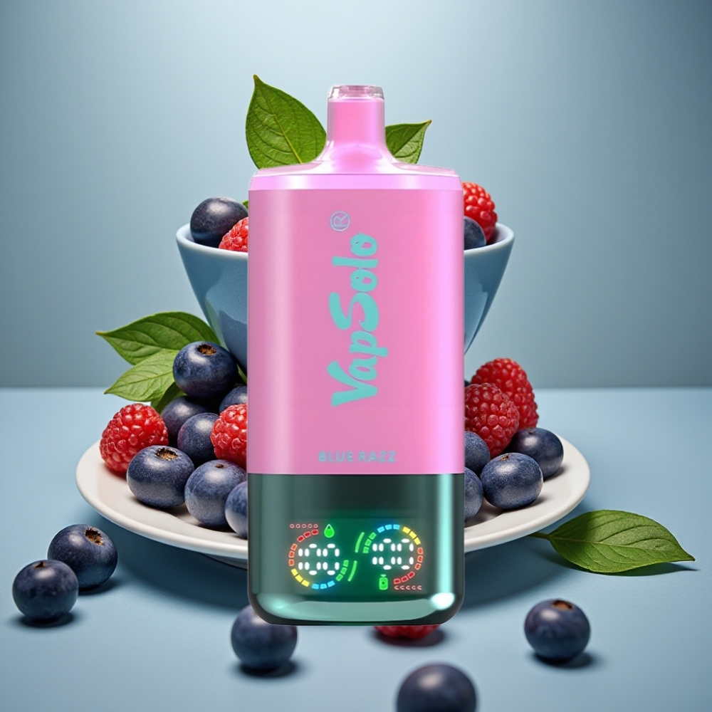 VapSolo Triple 30000 Puffs 40ml Type-C Blue Razz Belgie vape leverancier