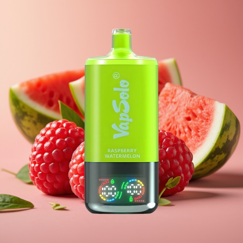 VapSolo Triple 30000 Puffs 40ml Type-C Framboos Watermeloen