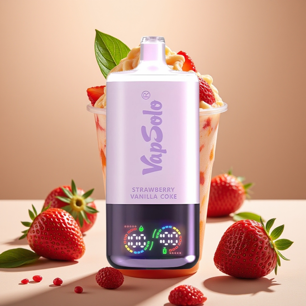 VapSolo Triple 30000 Puffs 40ml Type-C Strawberry Vanilla Coke