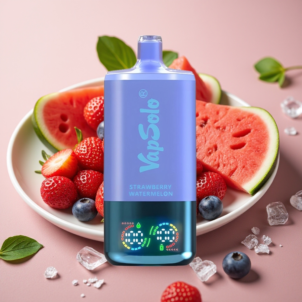 VapSolo Triple 30000 Puffs 40ml Type-C Strawberry Watermelon & Blueberry Ice