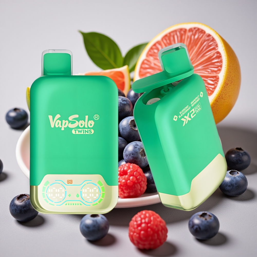 Vapsolo Twins 20000 Puffs 40ml Dual Tank Type-C Belgie vape leverancier