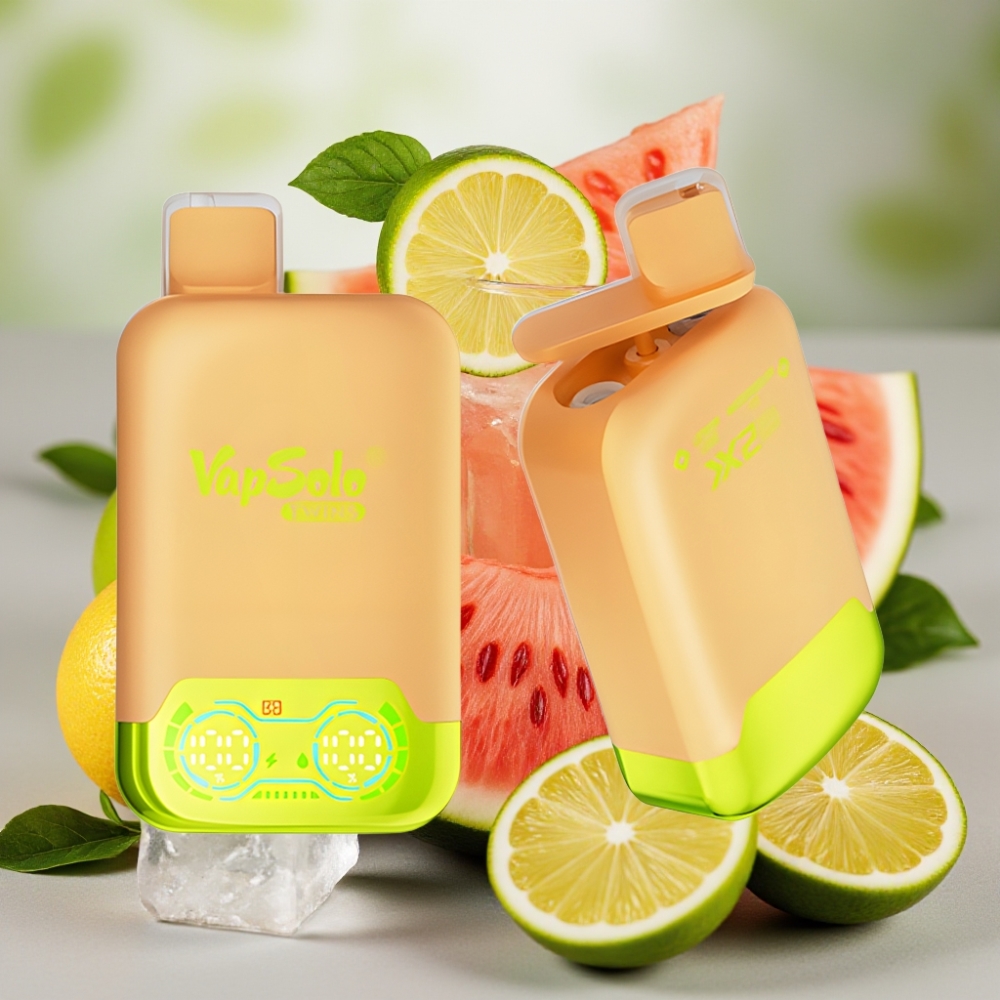 Vapsolo Twins 20000 Puffs 40ml Dual Tank Type-C Lemon Lime & Watermelon Ice