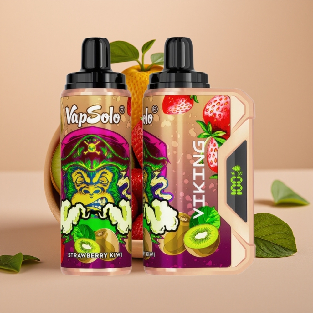 VapSolo VIKING 12000 Puffs 22ml Type-C Disposable Vape Strawberry Kiwi
