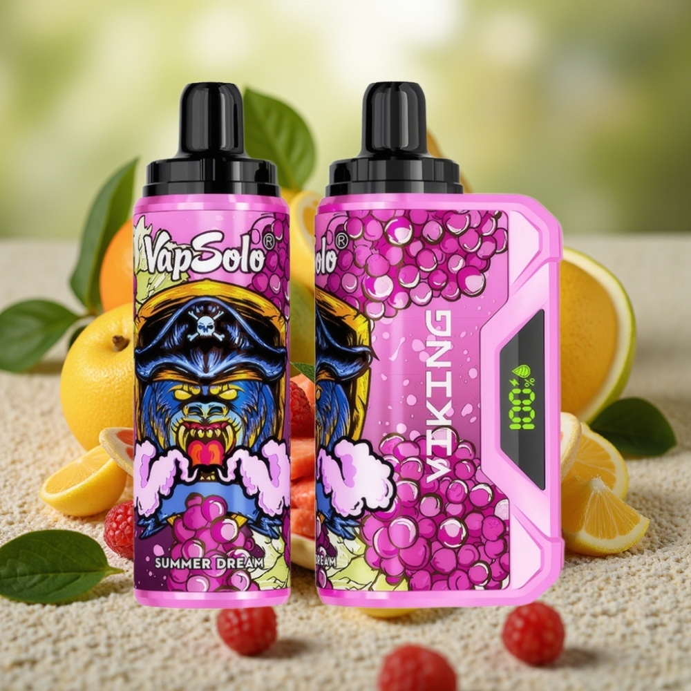 VapSolo VIKING 12000 Puffs 22ml Type-C Led Display Belgie vape leverancier