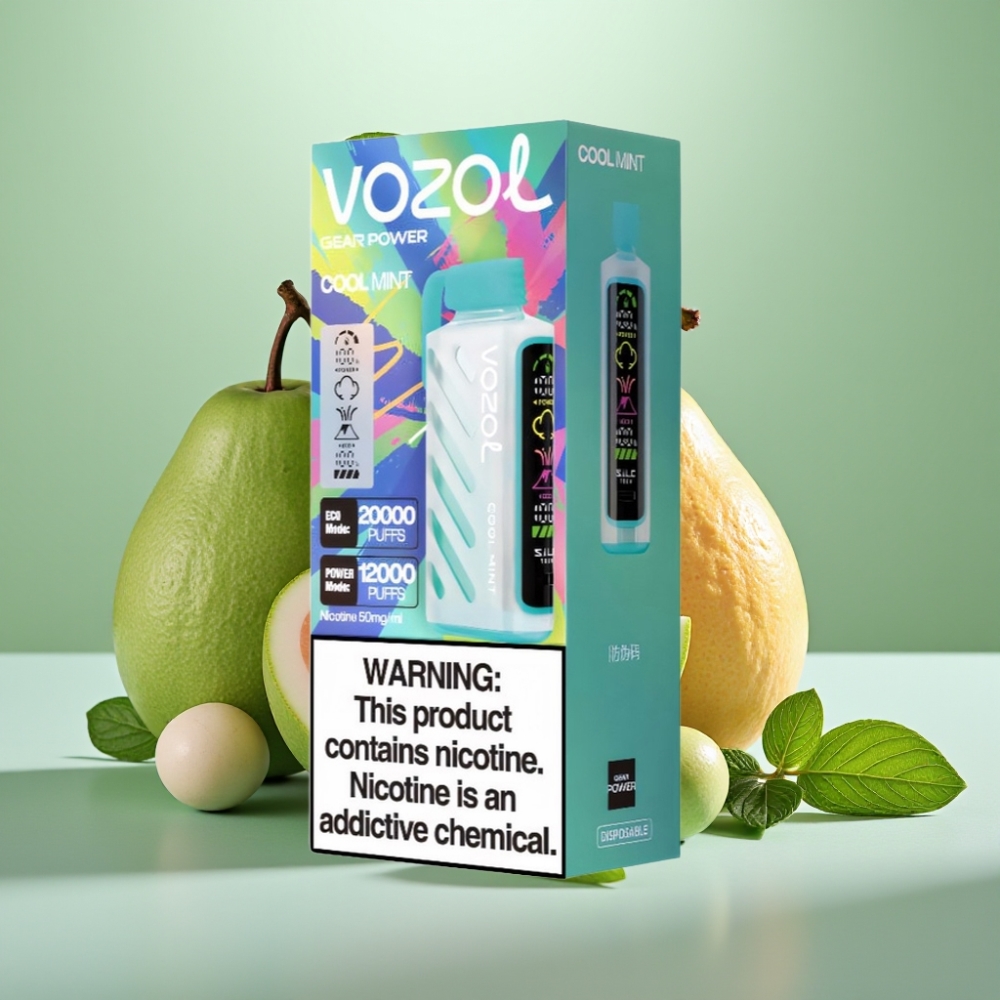 VOZOL Gear Power 20000 Puffs Dual Mesh Coil Cool Mint 20mL