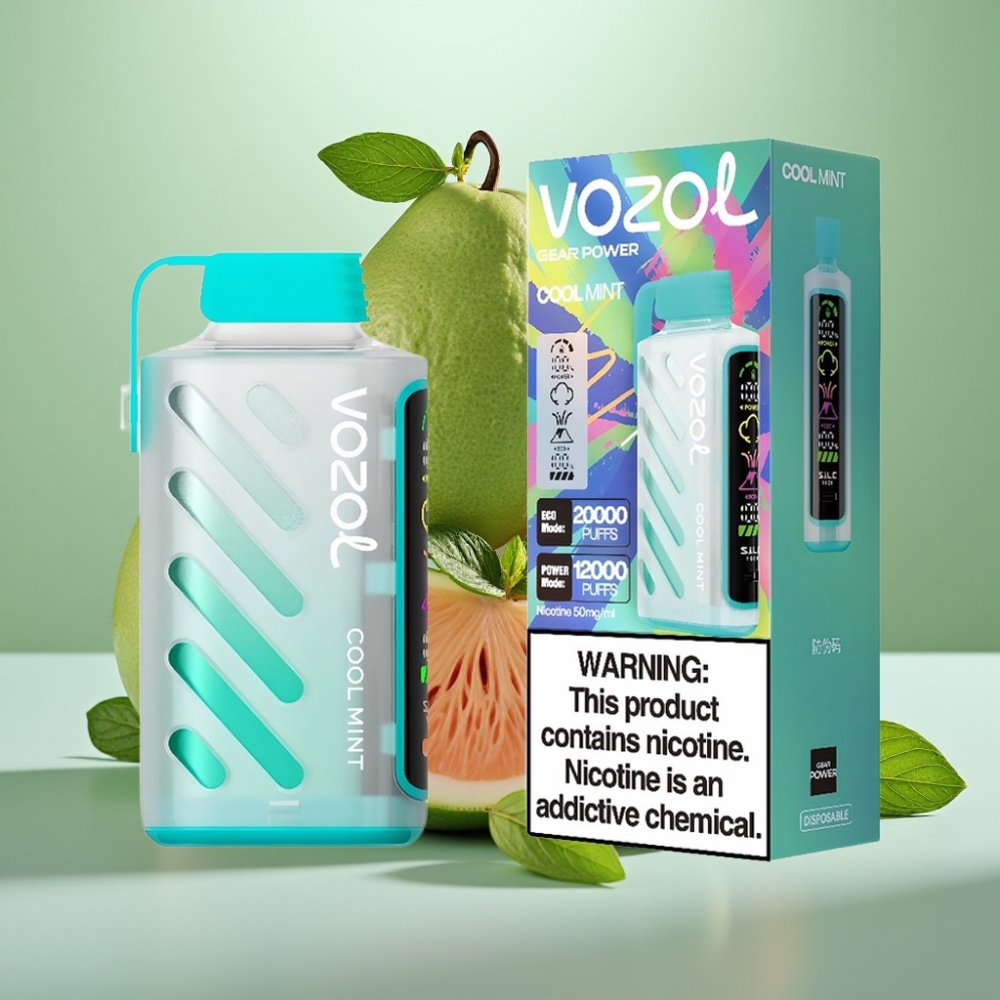 VOZOL Gear Power 20000 Puffs Dual Mesh Coil Cool Mint 20mL
