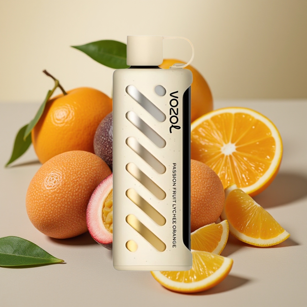 VOZOL Gear Shisha 25000 Puffs Dual Mesh 5mg Passion Fruit Lychee Orange