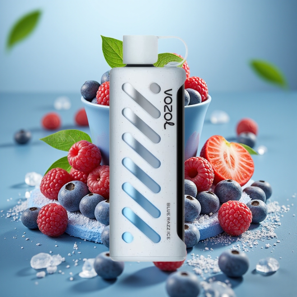 VOZOL Gear Shisha 25000 Puffs Dual Mesh 5mg/ml Blue Razz Ice
