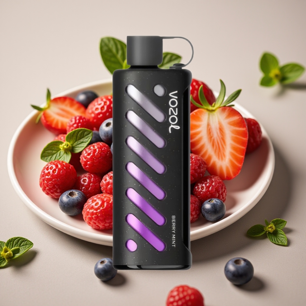 VOZOL Gear Shisha 25000 Puffs Dual Mesh Berry Mint 5mg/ml