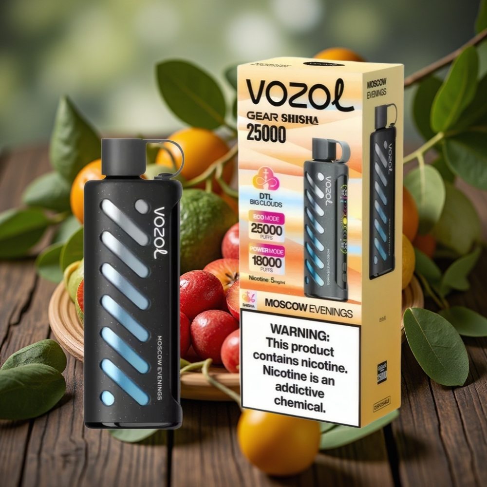 VOZOL Gear Shisha 25000 Puffs Dual Mesh Moscow Evenings 5mg/ml