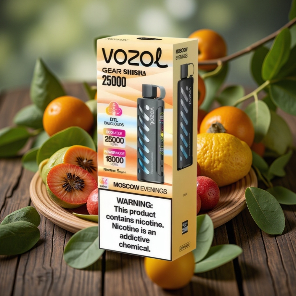 VOZOL Gear Shisha 25000 Puffs Dual Mesh Moscow Evenings 5mg/ml