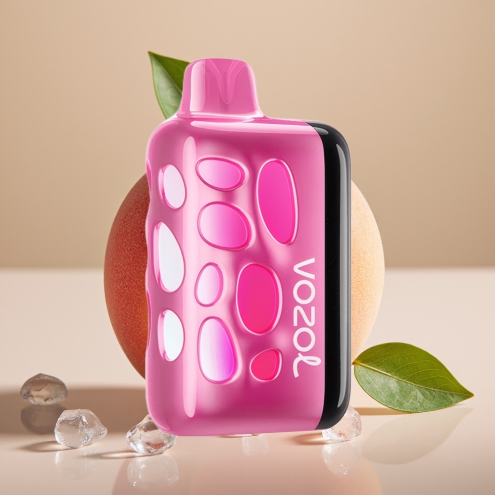 VOZOL RAVE 40000 270° Glow Party 20/50mg Peach Ice Belgie vape leverancier