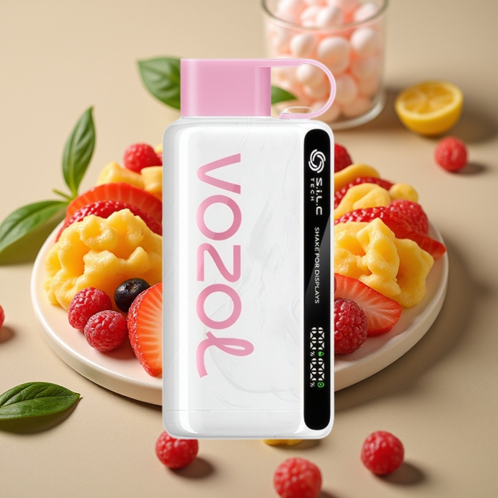 VOZOL STAR 9000/12000 Disposable Vape met S.i.L.C TECH & Snelle Oplading Creme Savers Snoep