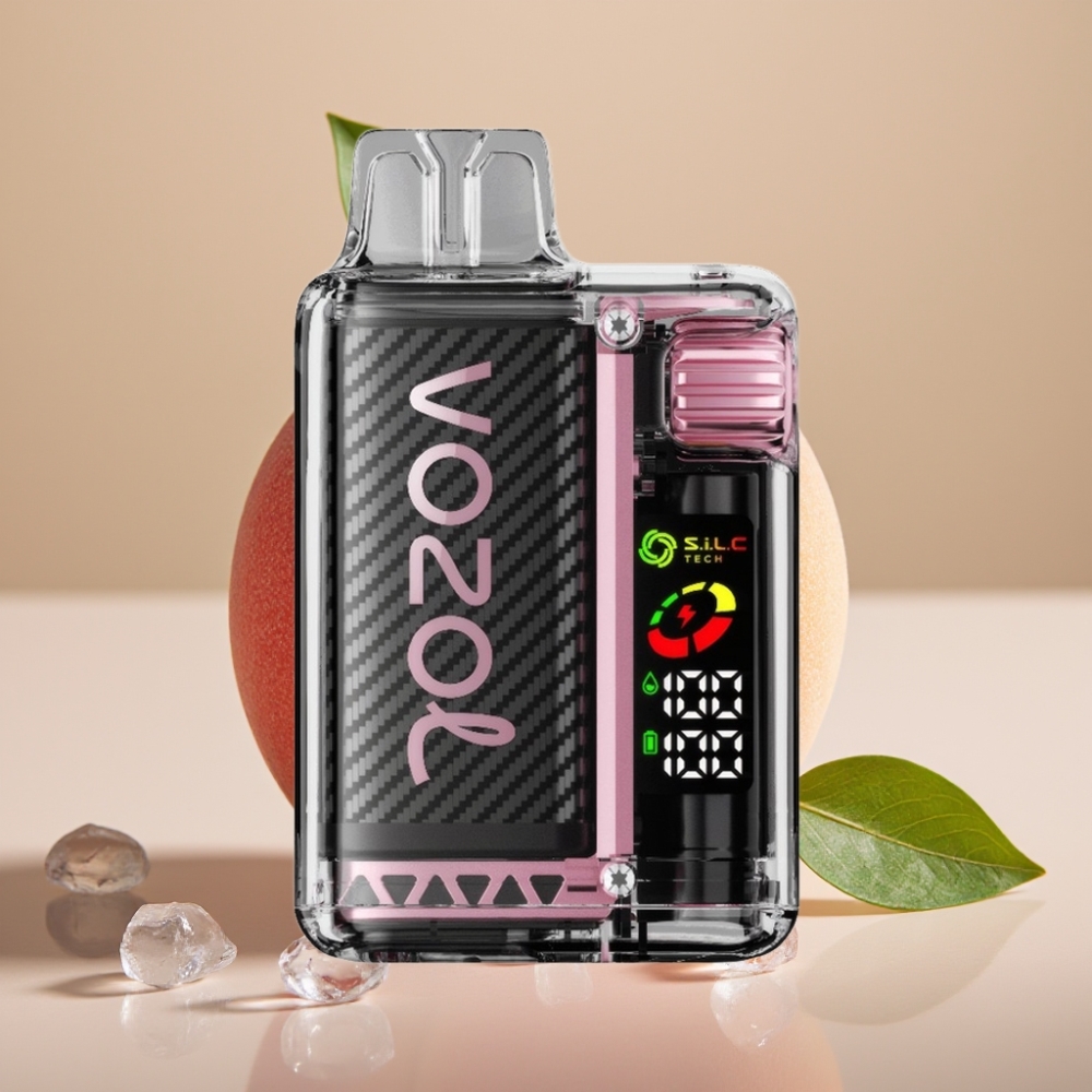 VOZOL Vista 20000 Puffs 650mAh 2% MTL PCR OLED S.i.L.C Tech Peach Ice