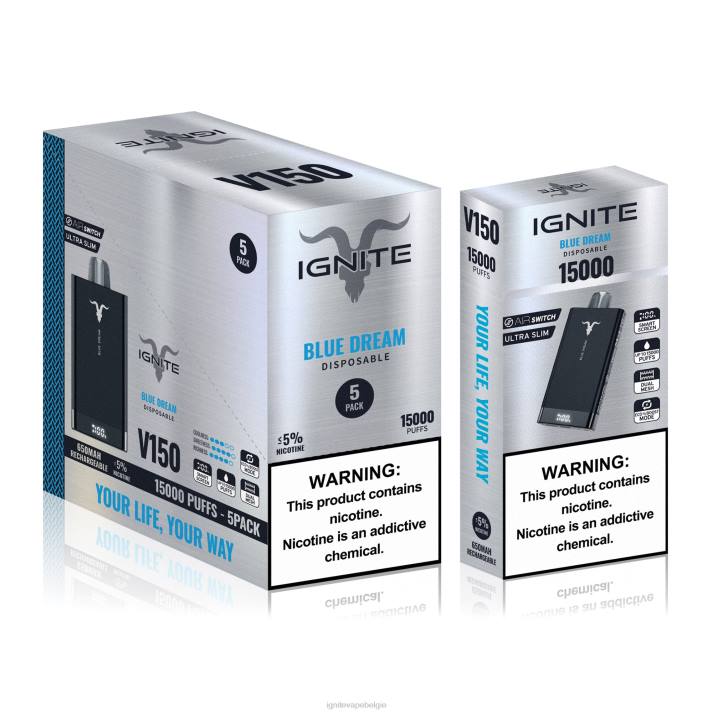 IGNITE tobacco vape - aardbei appel watermeloen IGNITE V150 vape-pen 5-pack 0040T91