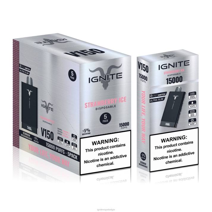 IGNITE tobacco vape - aardbei appel watermeloen IGNITE V150 vape-pen 5-pack 0040T91