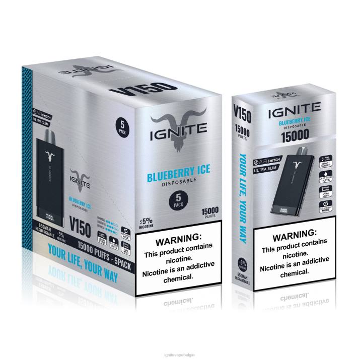 IGNITE tobacco vape - aardbei appel watermeloen IGNITE V150 vape-pen 5-pack 0040T91