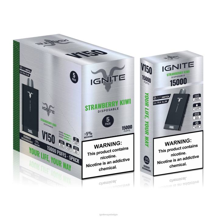 IGNITE tobacco vape - aardbei appel watermeloen IGNITE V150 vape-pen 5-pack 0040T91