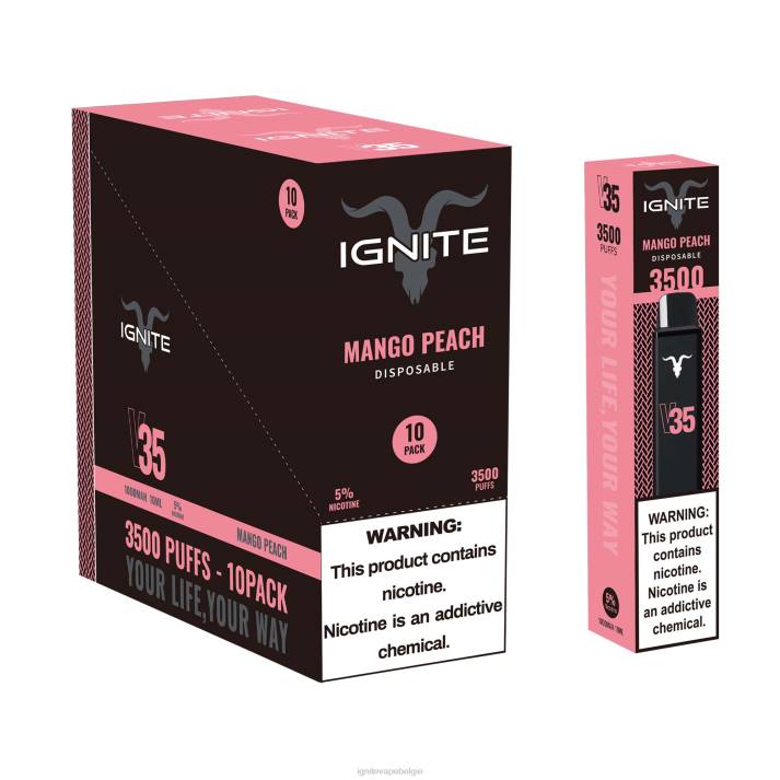 IGNITE tobacco flavor - mango-perzik IGNITE V35 vape-pen 10-pack 0040T124