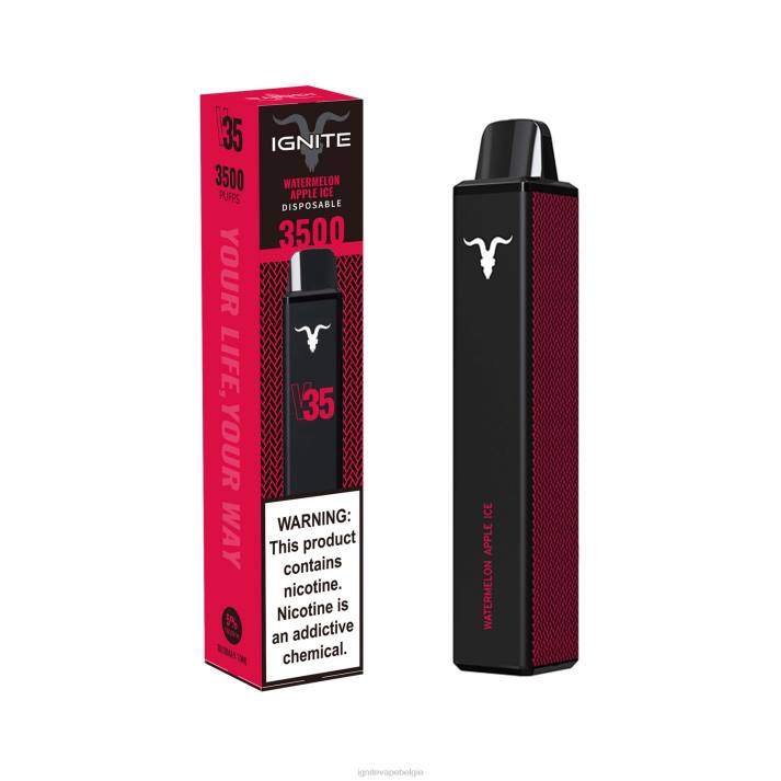 IGNITE vape Belgie - watermeloen appelijs IGNITE V35 vape-pen 0040T140