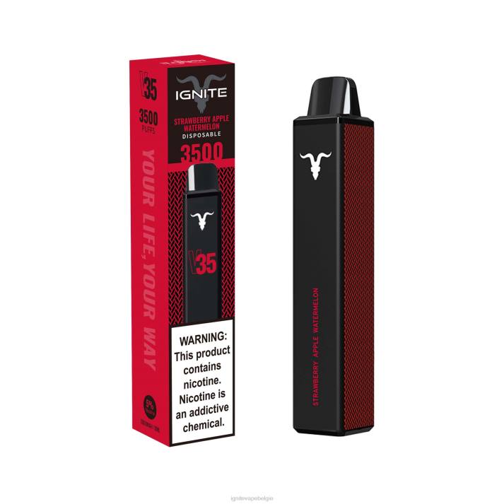 IGNITE vape Belgie - watermeloen appelijs IGNITE V35 vape-pen 0040T140