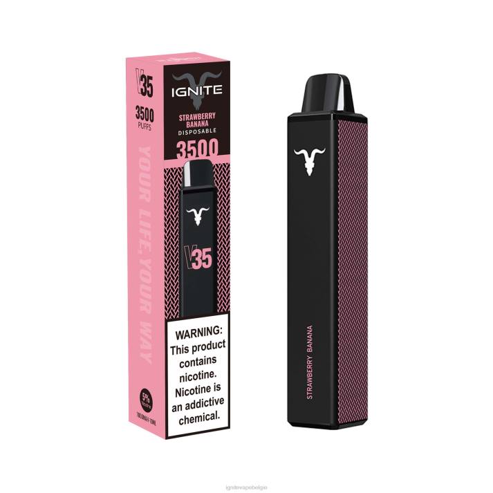 IGNITE vape Belgium - aardbei banaan IGNITE V35 vape-pen 0040T139