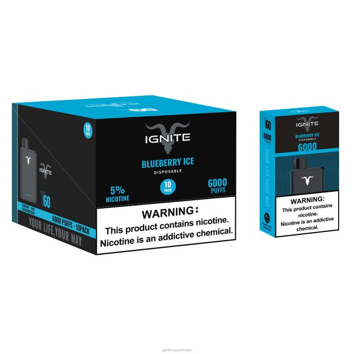 IGNITE vape Europe - druiven ijs IGNITE V60 vape-pen 10-pack 0040T18