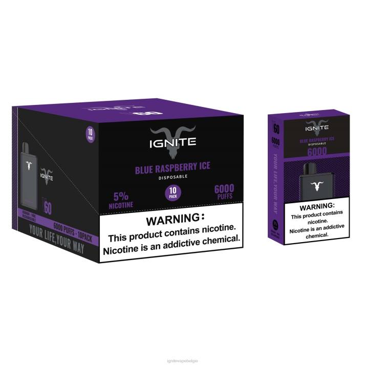 IGNITE vape Europe - druiven ijs IGNITE V60 vape-pen 10-pack 0040T18