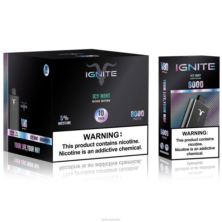 IGNITE tobacco vape - menthol IGNITE V80 vape-pen 10-pack 0040T61