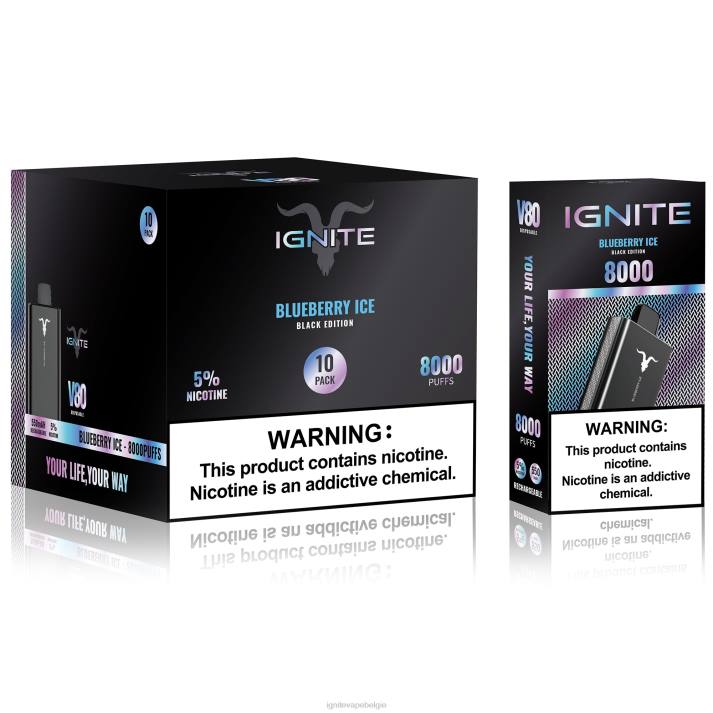 IGNITE tobacco vape - menthol IGNITE V80 vape-pen 10-pack 0040T61