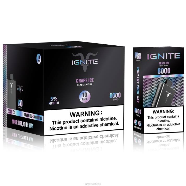 IGNITE tobacco vape - menthol IGNITE V80 vape-pen 10-pack 0040T61