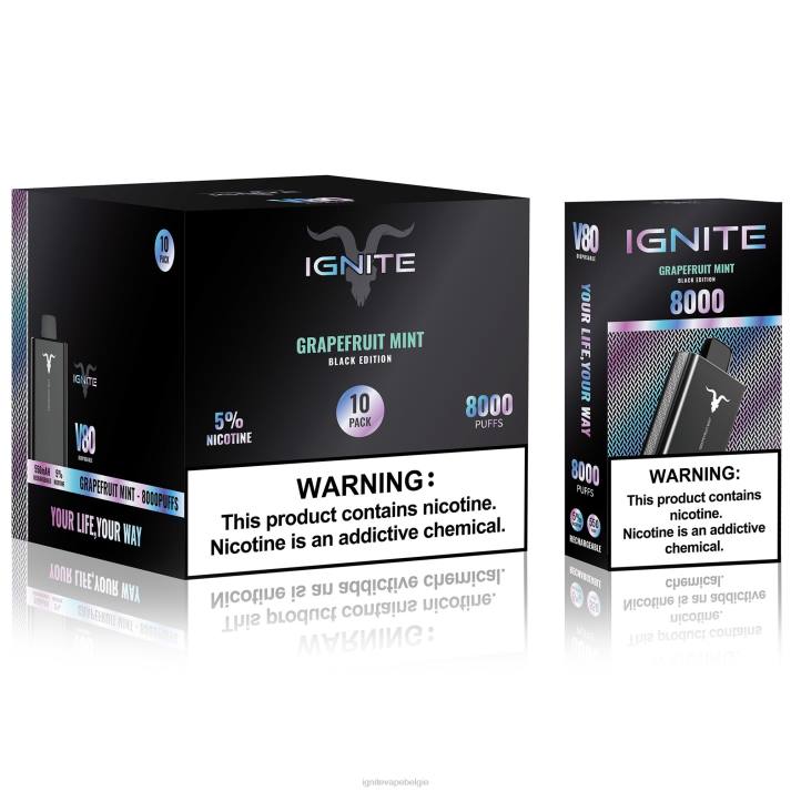 IGNITE tobacco vape - menthol IGNITE V80 vape-pen 10-pack 0040T61