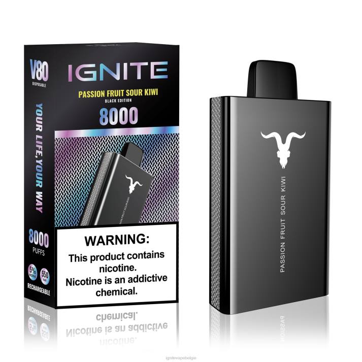 IGNITE vape nicotine - grapefruit munt IGNITE V80 vape-pen 0040T45