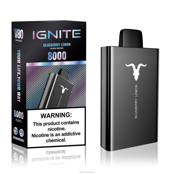 IGNITE vape nicotine - grapefruit munt IGNITE V80 vape-pen 0040T45