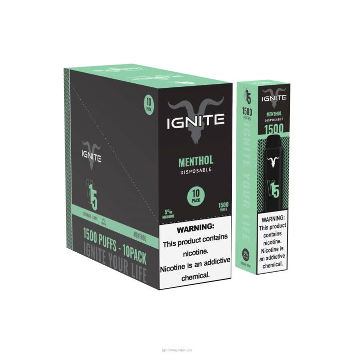 IGNITE tobacco vape - groene appel perzik kiwi IGNITE V15 vape-pen 10-pack 0040T101