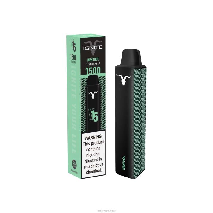 IGNITE vape Brussel - blauw razz-ijs IGNITE V15 vape-pen 0040T107