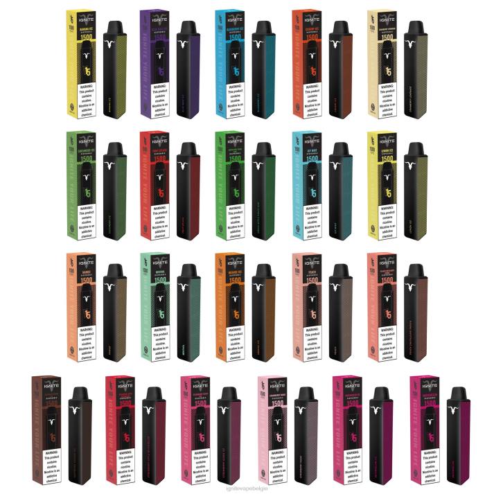 IGNITE vape Brussel - blauw razz-ijs IGNITE V15 vape-pen 0040T107