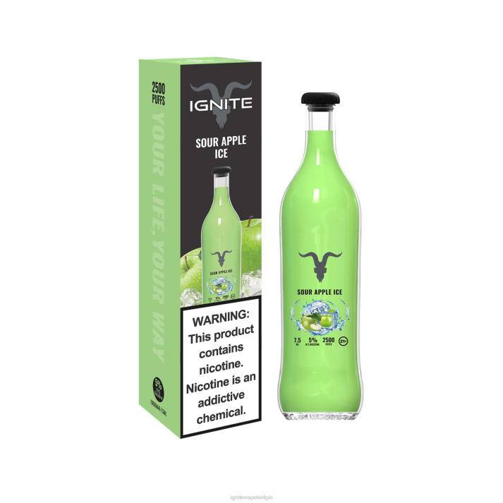 IGNITE vape Europe - zuur appelijs IGNITE V25 vape-pen 0040T118